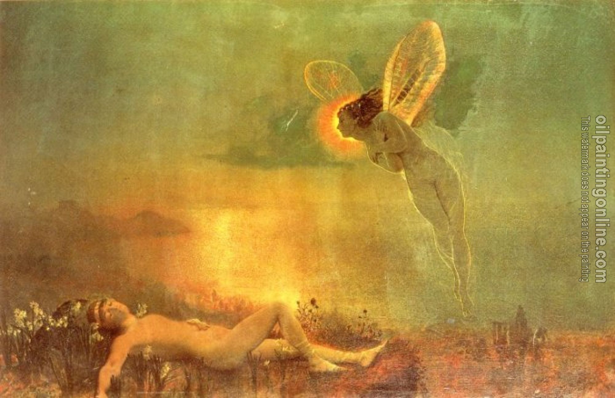 Grimshaw, John Atkinson - Endymion on Mount Latmus